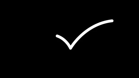 Right check mark icon transparent background. isolated tick mark or confirm.. Stock Footage 346490363