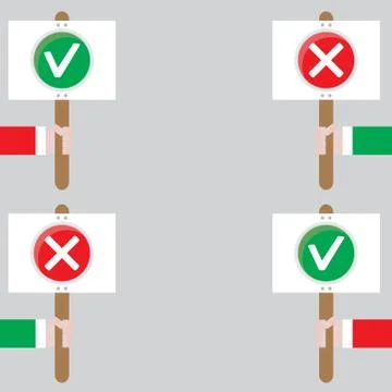 Right of choice banner template concept Illustrazione stock