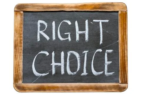 Right choice fr Stock Photos