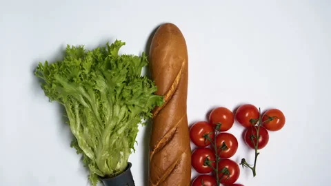 Right choice of textile eco bag for food instead of polyethylene package ecology Stock Footage 112676116