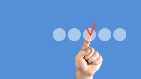 Right Choice on Transparent Screen, Concept Stock Photos