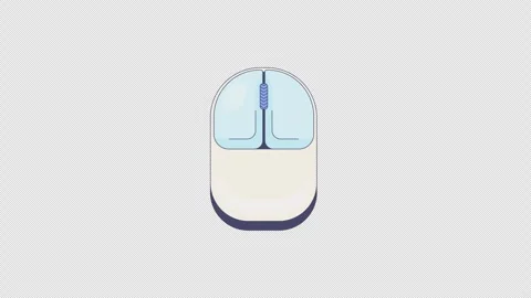 Right click computer mouse button animation Stock Footage 332272719