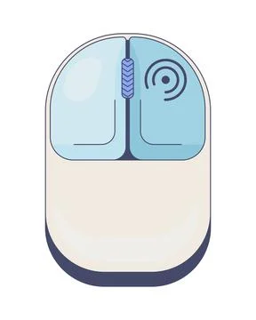 Right click modern computer mouse button Ilustración de archivo