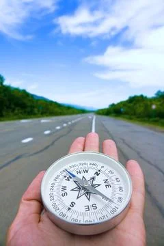 Right compass is always needed Stock Photos