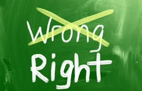 Right concept Stock Illustration