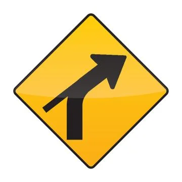 Right Curve Out Intersection Stock Illustration