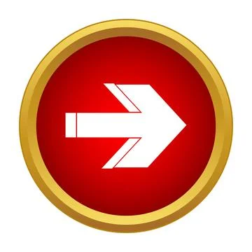 Right direction arrow pointer navigation symbol button 스톡 일러스트
