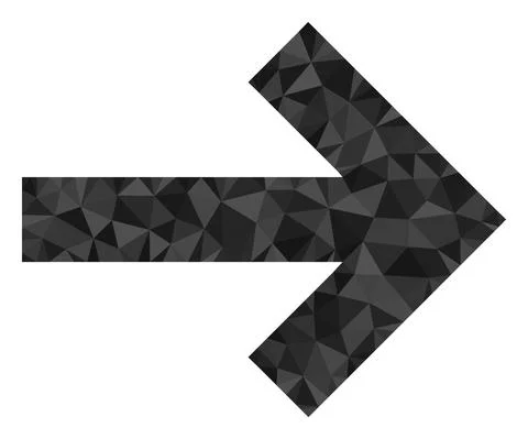 Right Direction Arrow Triangle Filled Icon 스톡 일러스트