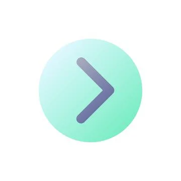 Right direction pointer pixel perfect flat gradient color ui icon 스톡 일러스트