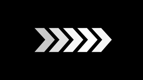 Right-directional arrow loop animation. Animated arrows for the overlay vid.. Stock Footage 327758049