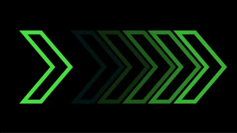 Right directional arrows indicating direction traffic Stock Footage 327769974