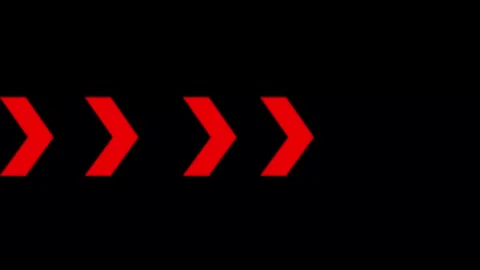 Right-directional red arrow loop animation. Swipe right for the animation. Stock Footage 289427622