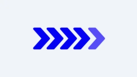 Right-directional red arrow loop animation. Animated arrows for the overlay.. Stock Footage 303069207