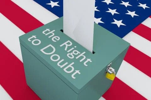 The Right to Doubt concept Stock Illustration