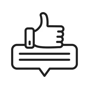 Right Feedback Icon Image. Stock Illustration