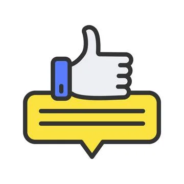Right Feedback Icon Image. Stock Illustration