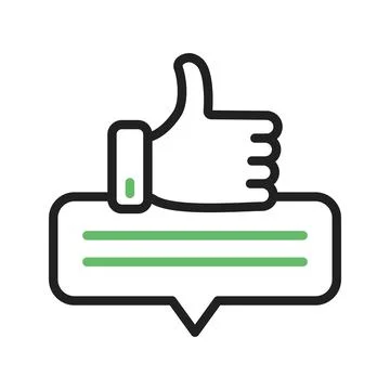 Right Feedback Icon Image. Stock Illustration