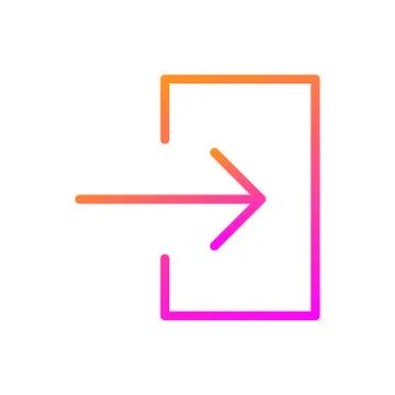 Right flat icon illustration Stock Illustration