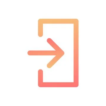 Right flat icon illustration Stock Illustration