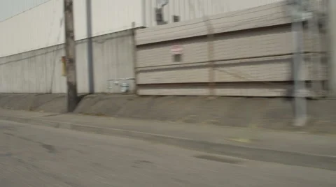 Right Front Three Quarter view of a Driving Plate: Car travels from the 3300 Stock Footage 59310177