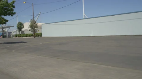 Right Front Three Quarter view of a Driving Plate: Car travels from the mid-4300 Stock Footage 59310641