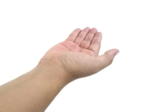 Right hand isolated on white Stock Photos