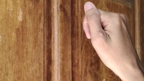 Right Hand Knocks on The Door Stock-Footage 292937262