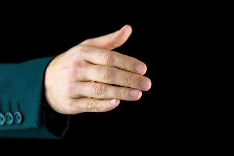 The right hand of a man, ready for a handshake Stock Photos
