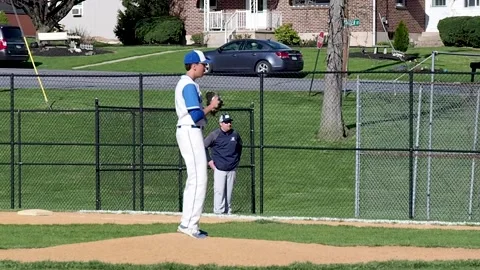 Right handed baseball pitching Stock Footage 152828100
