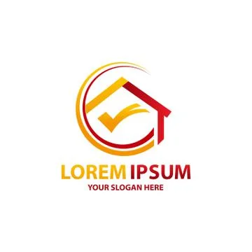 Right home logo Stock Illustration