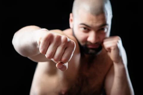 Right hook! Stock Photos