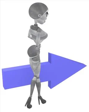 To the right Stock Illustration