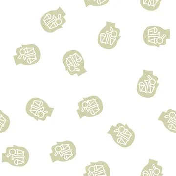 Right law dictionary glyph seamless pattern Stock Illustration