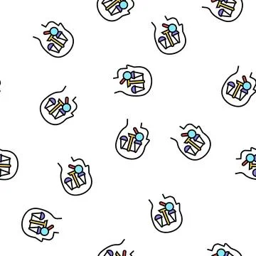 Right law dictionary vector seamless pattern Stock Illustration