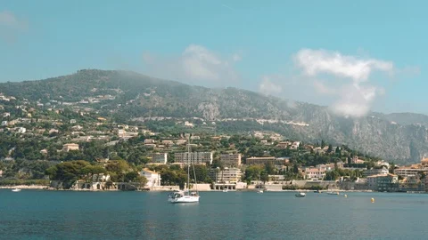 Right to left panorama of Nice. 库存影片 109607107