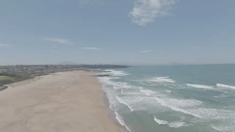 Right to left tracking beach Video stock 345249710