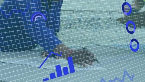 Right man pointing paper as left man gesturing on white table starting moving Stock Footage 335317067