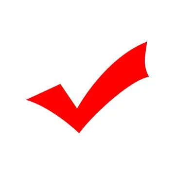 Right mark illustration vector . Illustrazione stock