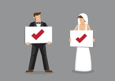 The Right Match Vector Illustration Stock Illustration