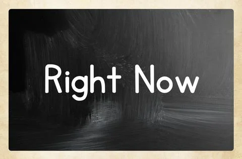 Right now Stock Photos