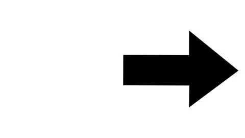 Right or next directional black arrows on white background Stock Footage 295933125