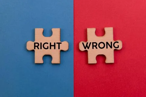 Right or Wrong Choice Stock Photos