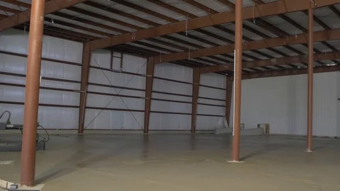 Right Pan Over Newly Poured Wet Concrete Видео 101390484