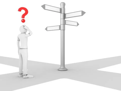 Right Path Stock Illustration