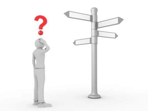 Right Path Stock Illustration
