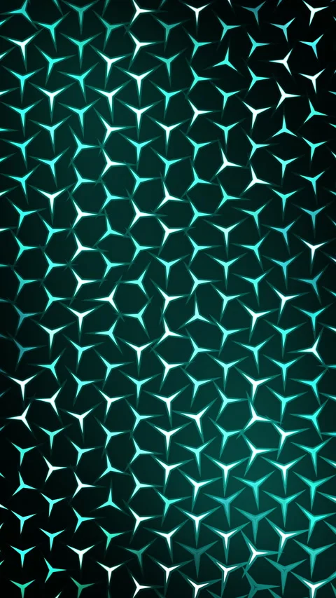Right-pointing triangle grid with cyan gradient. Vertical video. Stock Footage 320615811
