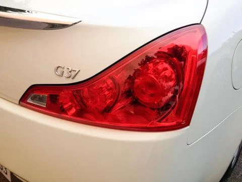 Right rear red tail light Stock Photos