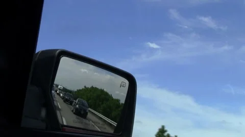 Right rear side mirror2 Stock Footage 8566987