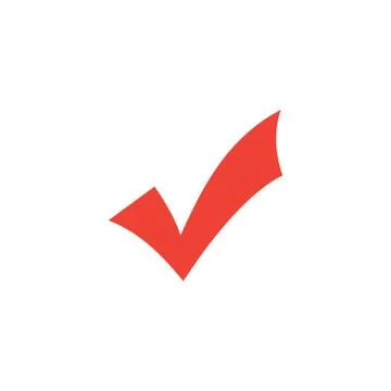 Right Red Icon On White Background. Red Flat Style Vector Illustration. Stock Illustration