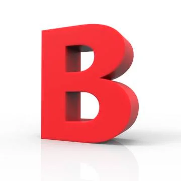Right red letter B Stock Illustration